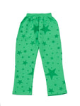 Green Star Print Track Bottom