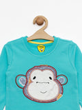 Green Monkey Round Neck Sweatshirt